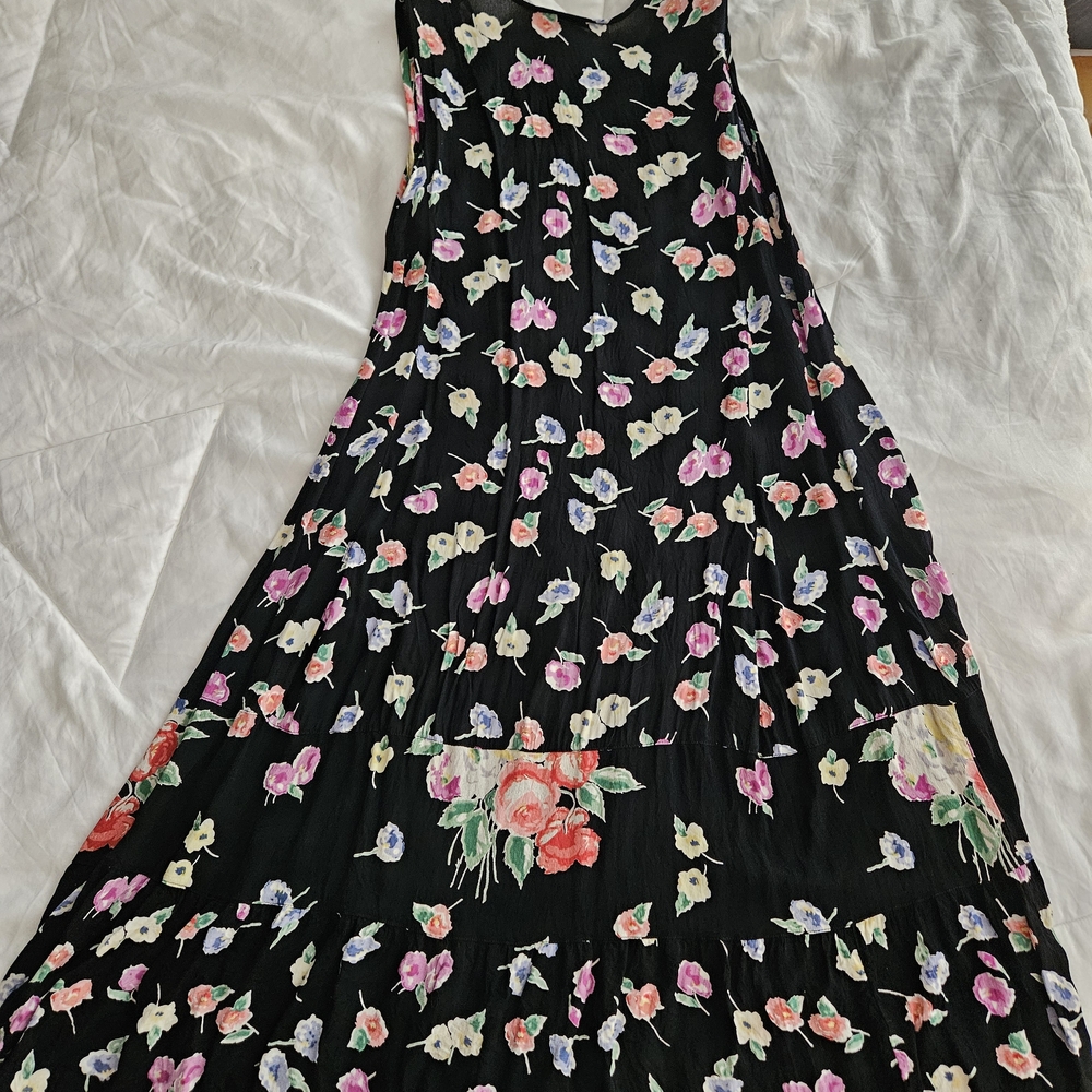 Floral Black Maxi Dress